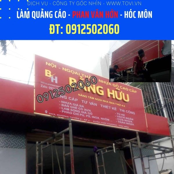 bảng hiệu quảng cáo đường phan văn hớn