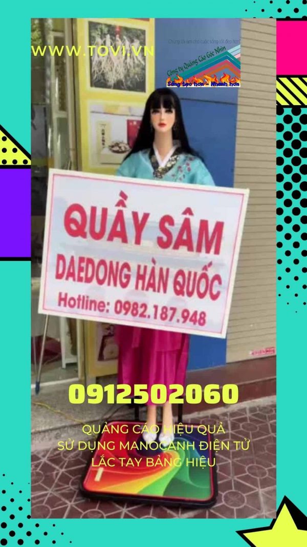 quảng-cáo-độc-đáo-sử-dụng-manocanh-xoay-bảng-hiệu