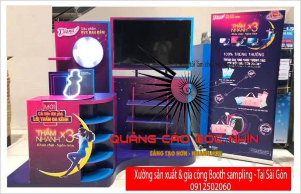 xưởng sản xuât booth sampling