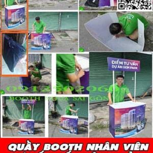quầy booth gấp gọn