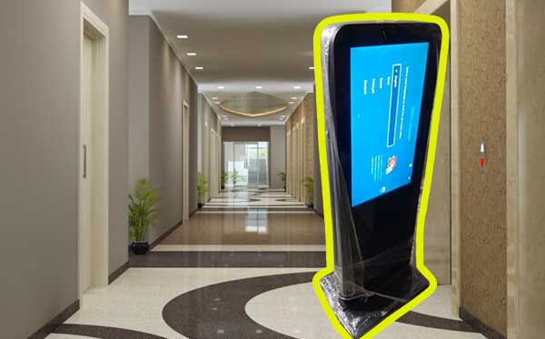 Ứng dụng standee điện tử gắn Tivi trong doanh nghiệp và cơ quan nhà nước - ĐT: 0912502060 Standee điện tử hành lang tòa nhà văn phòng trung tâm thương mại nhà ga sân bay