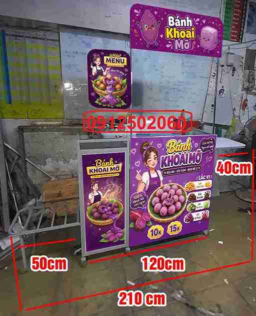 quày bán khoai mỡ gấp gọn quày bán khoai mỡ gấp gọn